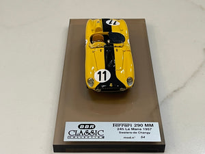 BBR 1/43 Ferrari 290 MM 24 Hours Le Mans 1957 Yellow No. 11 BC23