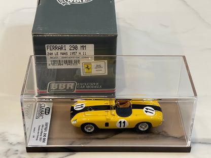BBR 1/43 Ferrari 290 MM 24 Hours Le Mans 1957 Yellow No. 11 BC23