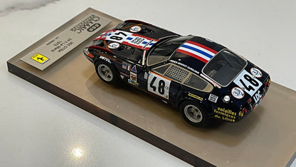 BBR 1/43 Ferrari 365 GTB4 24 Hours Le Mans 1975 Dark Blue No. 48 BC43