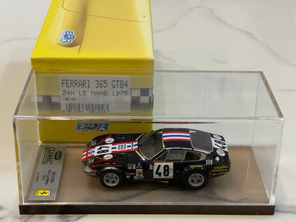 BBR 1/43 Ferrari 365 GTB4 24 Hours Le Mans 1975 Dark Blue No. 48 BC43