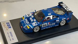 BBR 1/43 Ferrari F40 24 Hours Le Mans 1996 Blue No. 56 BG120