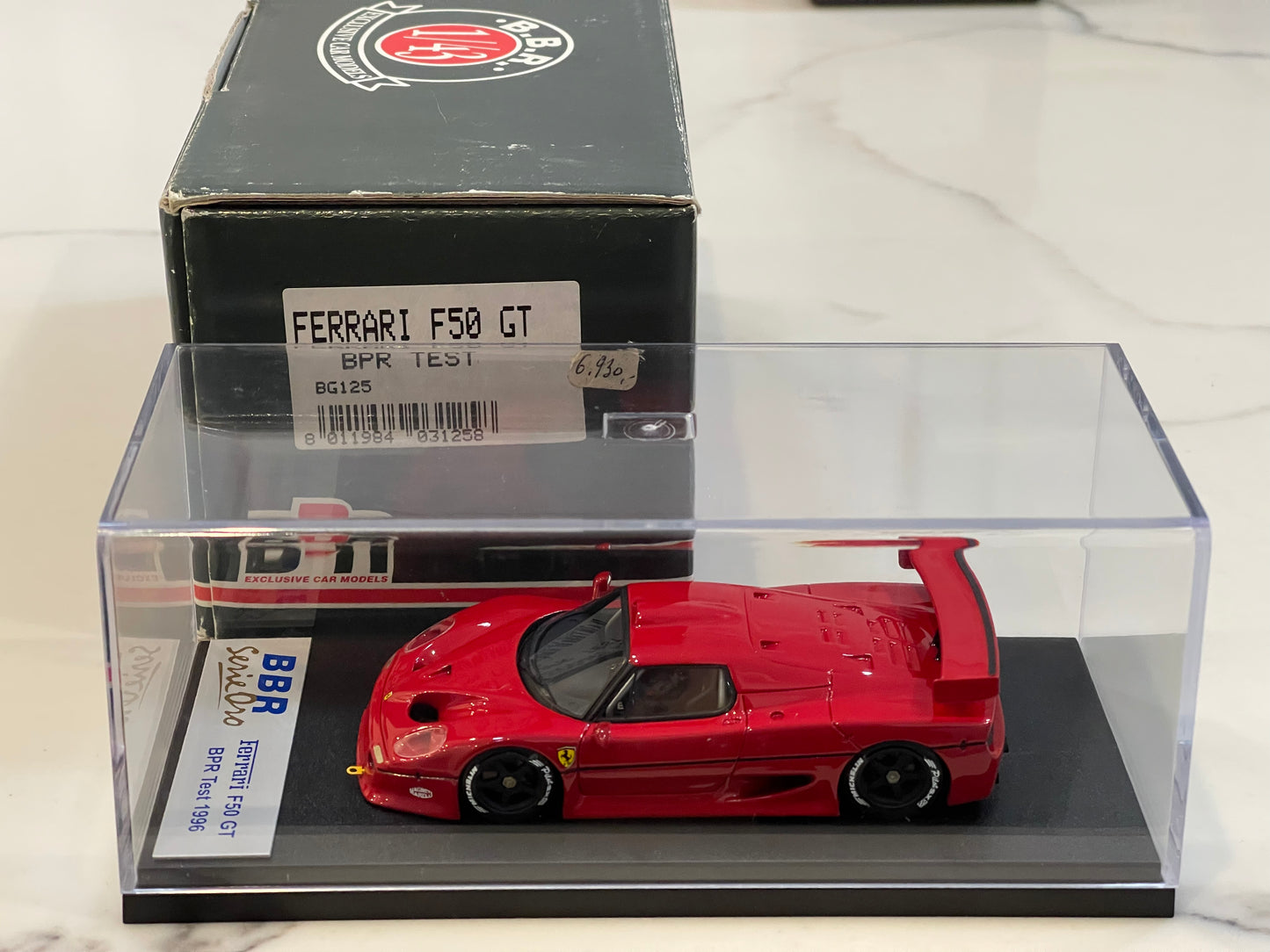 BBR 1/43 Ferrari F50 GT Test 1996 Red BG125RED