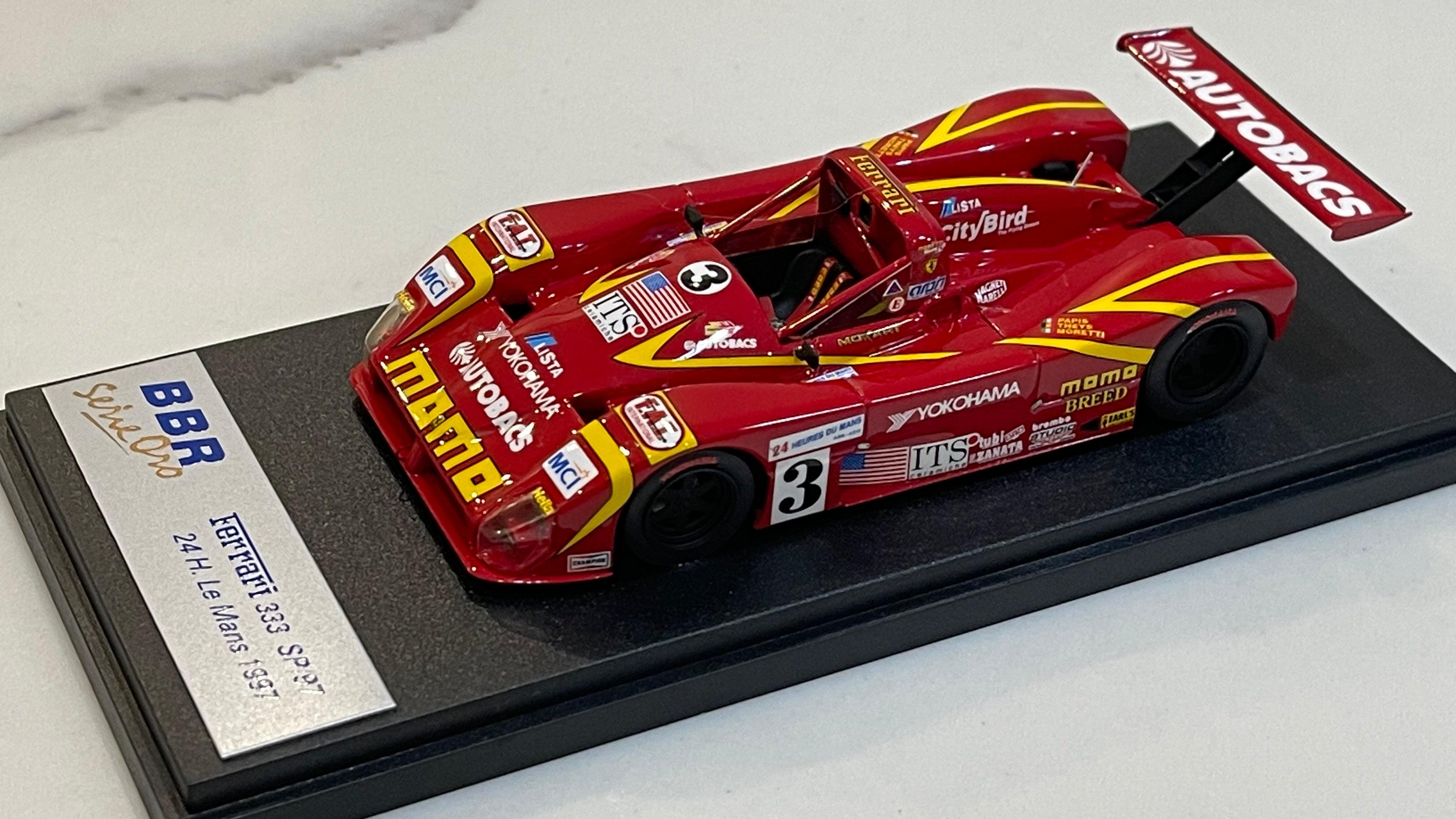 BBR 1/43 Ferrari 333 SP/97 24 Hours Le Mans 1997 Red No. 3 BG135 