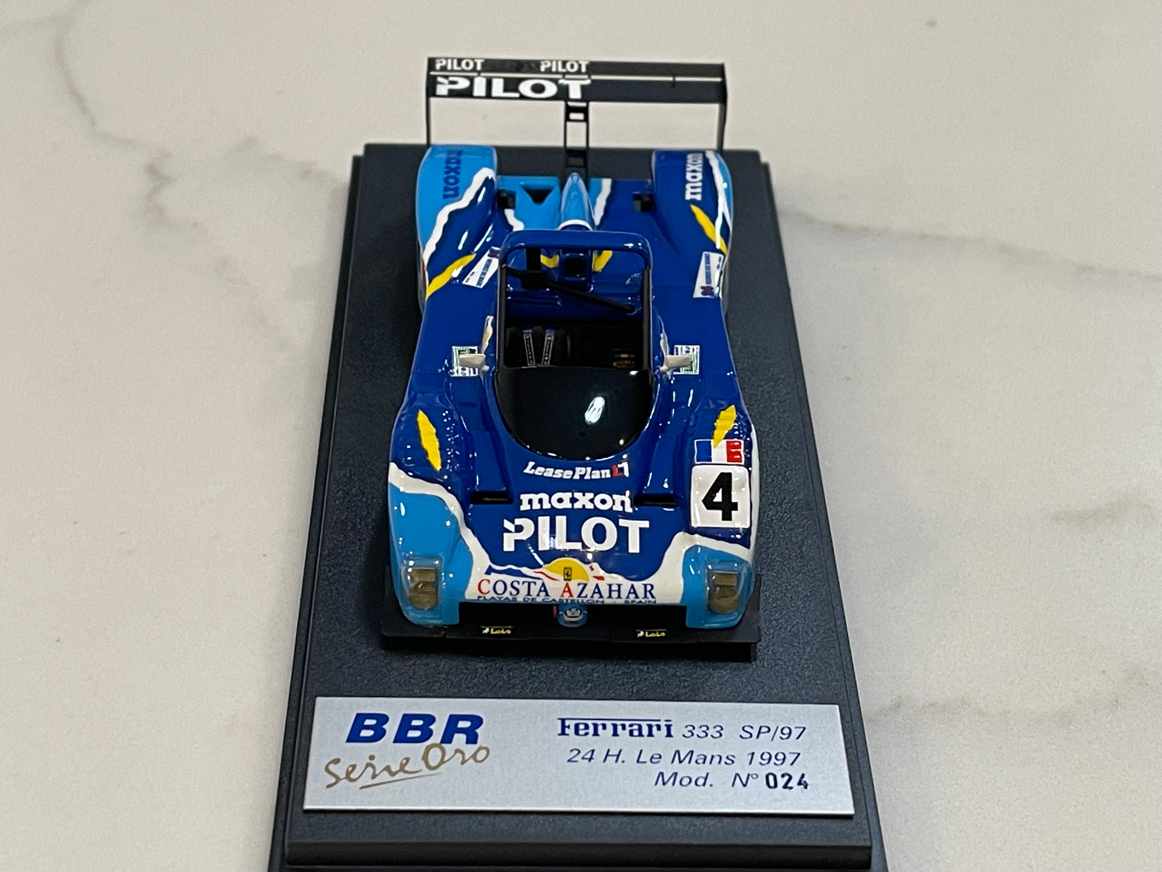 BBR 1/43 Ferrari 333 SP/97 24 Hours Le Mans 1997 Blue No. 4 BG137