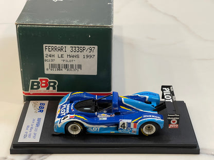 BBR 1/43 Ferrari 333 SP/97 24 Hours Le Mans 1997 Blue No. 4 BG137