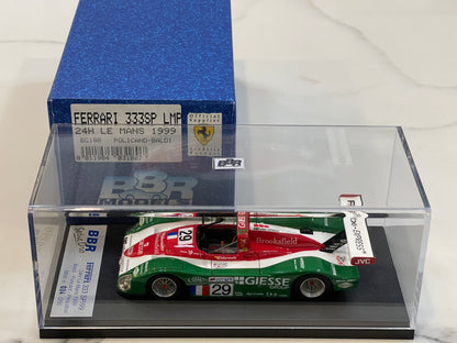 BBR 1/43 Ferrari 333 SP LMP 24 Hours Le Mans 1999 Green No. 29 BG180