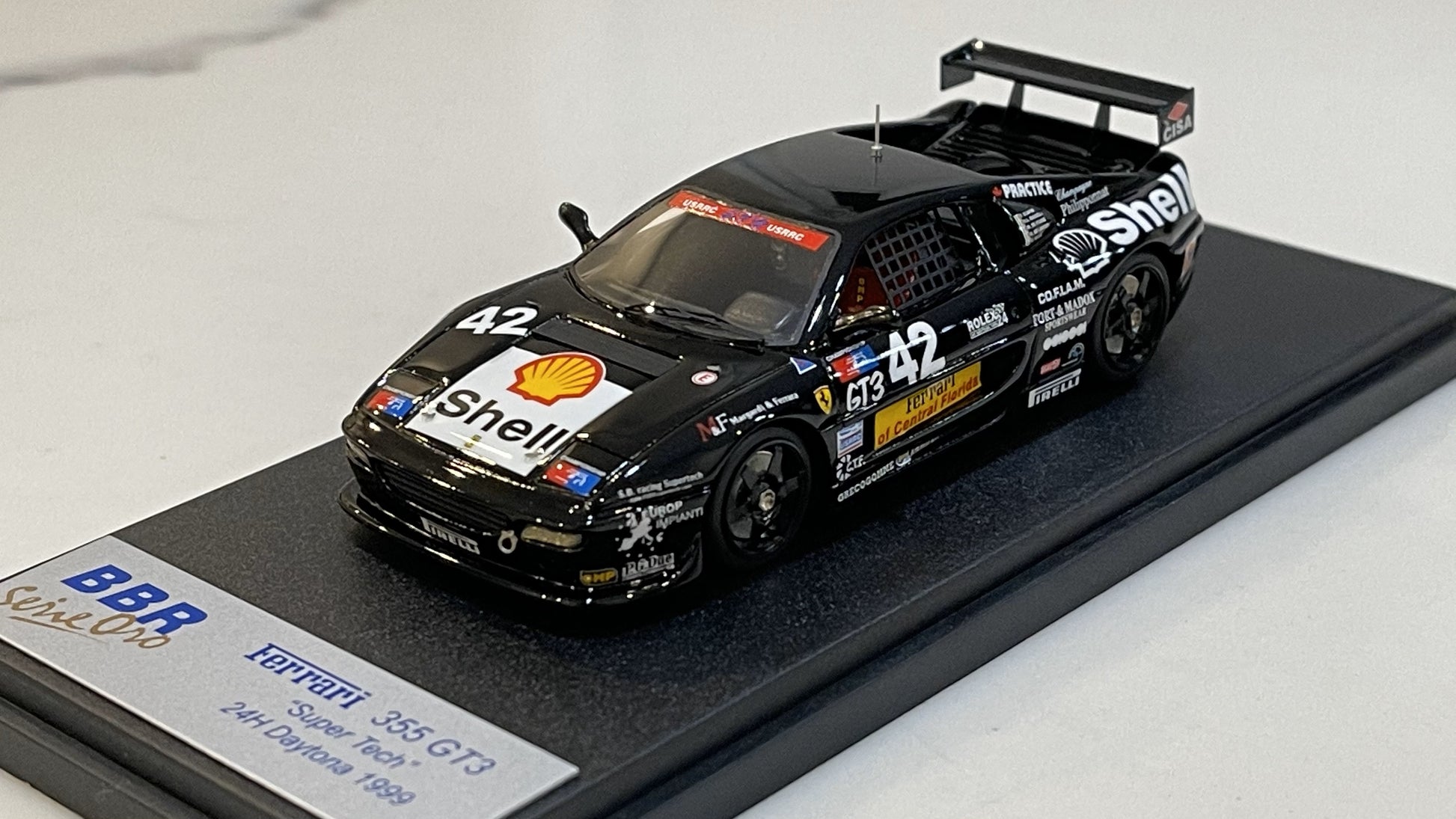 BBR 1/43 FERRARI F355 GT3 24h Daytona 1999 Super Tech BG194 Minicar EUR 129,60 - DE BBR 1/43 FERRARI F355 GT3 24h Daytona 1999 Super Tech BG194 Minicar EUR 129,60 - DE