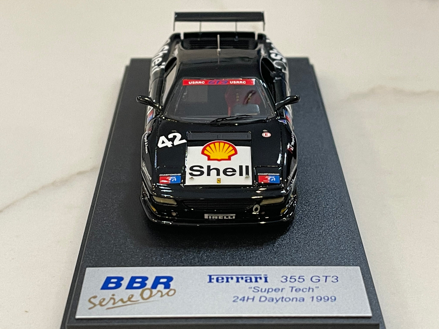 BBR 1/43 Ferrari F355 GT3 24 Hours Daytona 1999 Black No. 77 BG194