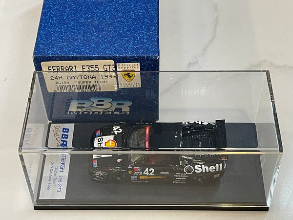 BBR 1/43 Ferrari F355 GT3 24 Hours Daytona 1999 Black No. 77 BG194 –  Paddock Collection