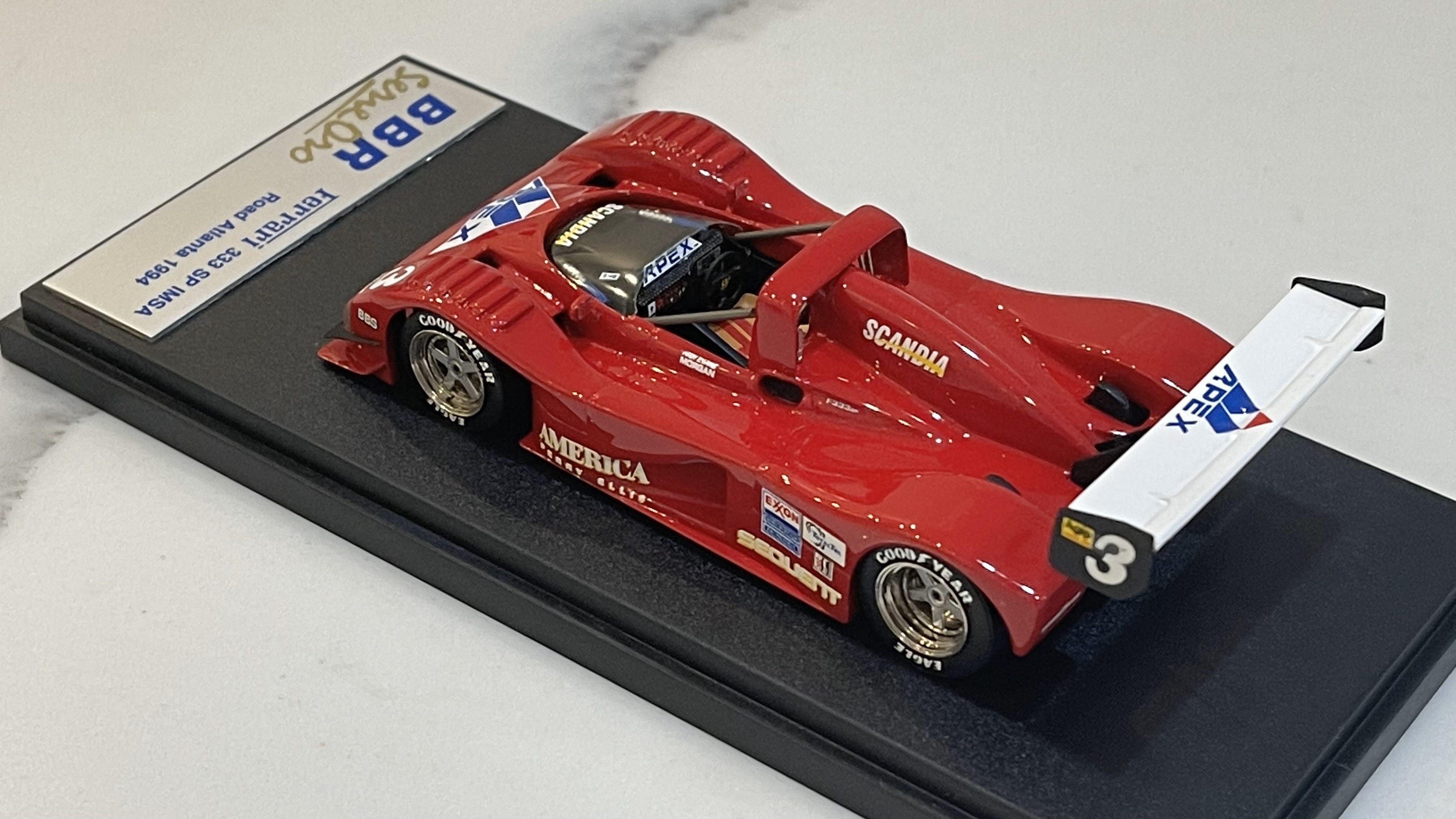 BBR 1/43 Ferrari 333 SP IMSA Road Atlanta 1994 Red No. 3 BG46