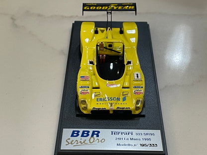 BBR 1/43 Ferrari 333 SP/95 24 Hours Le Mans 1995 Yellow No. 1 BG88