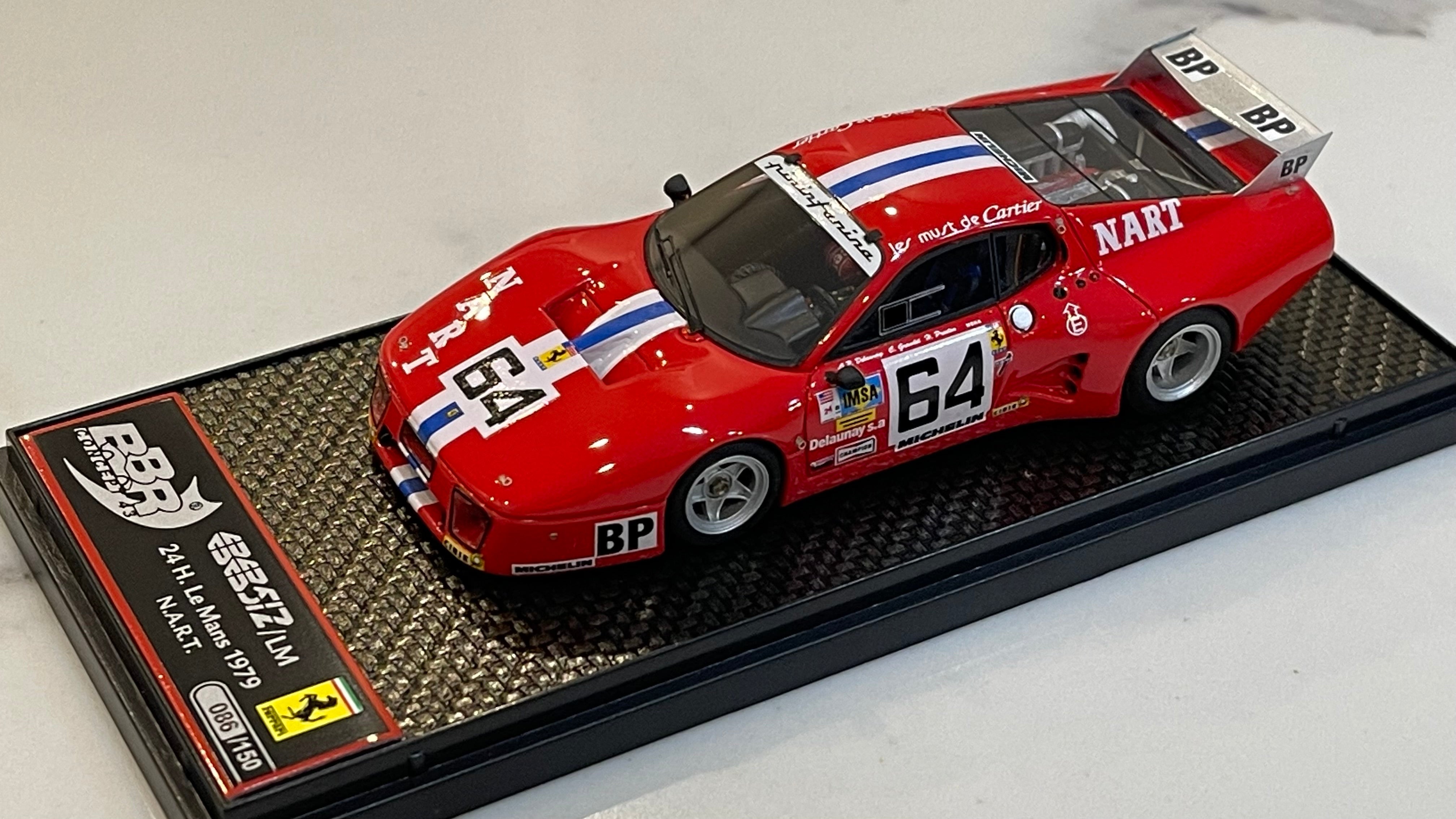 BBR 1/43 Ferrari 512 BBLM 24 Hours Le Mans 1979 Red No. 64 BBRC36 