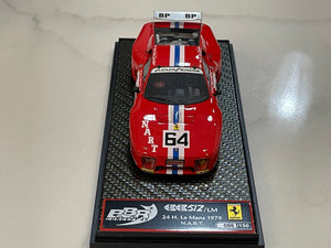BBR 1/43 Ferrari 512 BBLM 24 Hours Le Mans 1979 Red No. 64 BBRC36