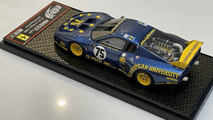 BBR 1/43 Ferrari 512 BBLM 24 Hours Le Mans 1980 Blue No. 75 BBRC38
