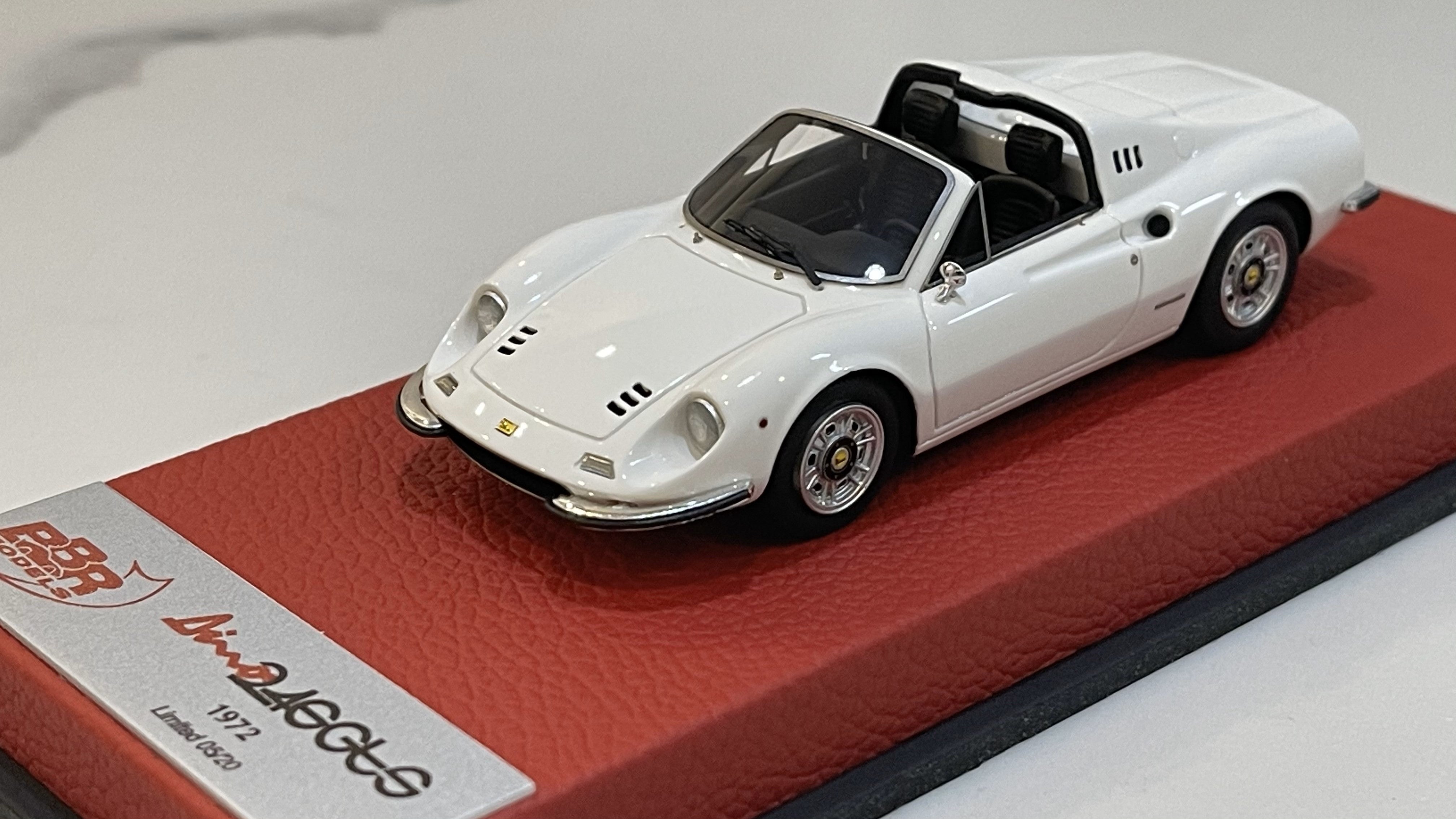 BBR 1/43 Ferrari Dino 246 GTS 1972 White BBRC54FPRE – Paddock