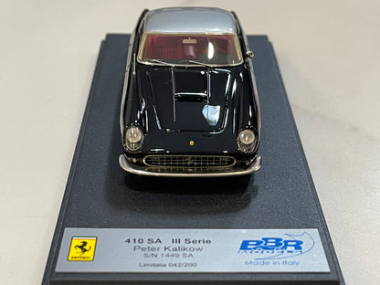 BBR 1/43 Ferrari 410 SA Series III 1449SA Peter Kalikow Black/Silver CAR04A