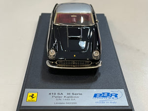 BBR 1/43 Ferrari 410 SA Series III 1449SA Peter Kalikow Black/Silver CAR04A