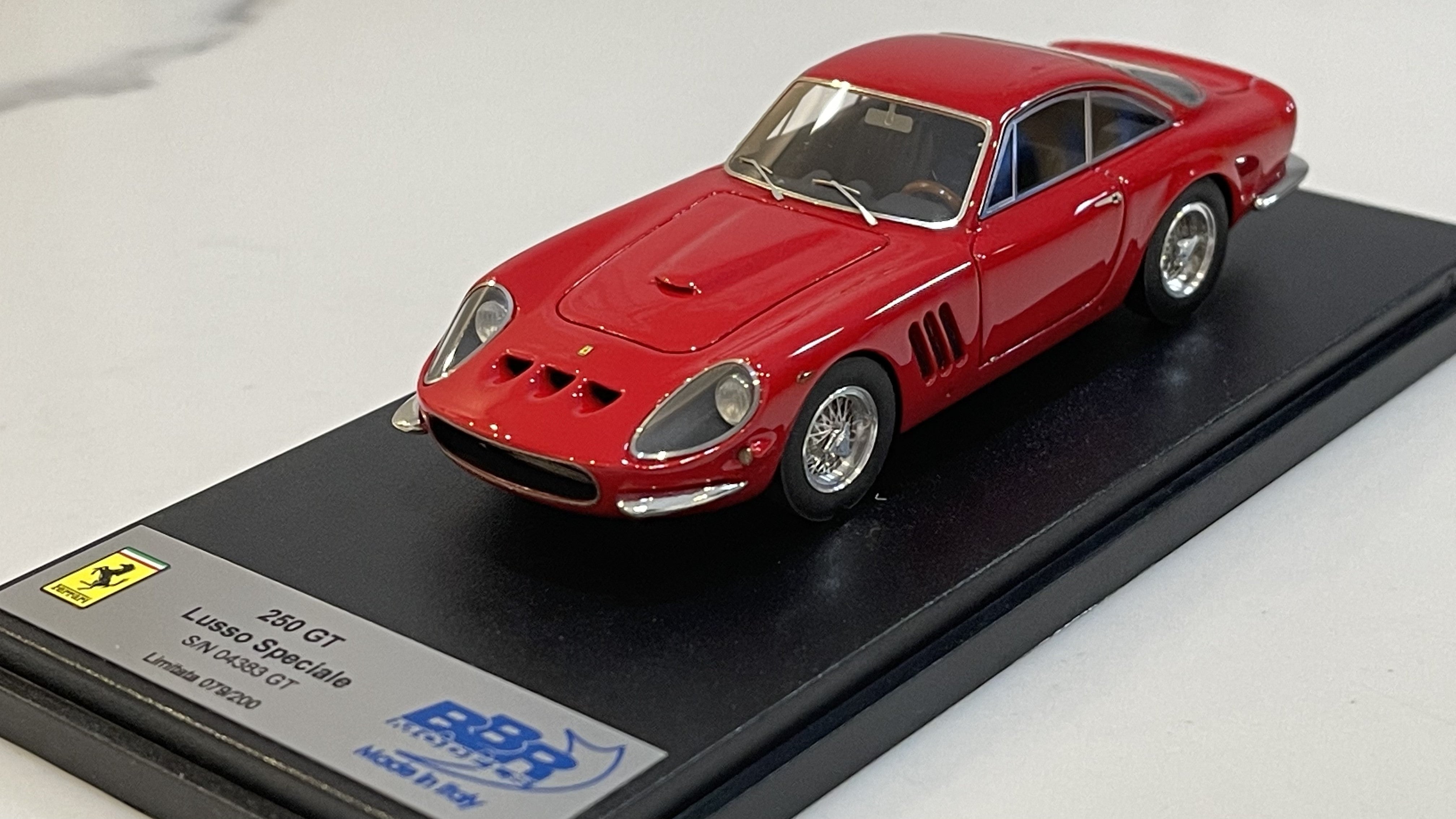 BBR 1/43 Ferrari 250 GT Lusso Speciale Fantuzzi 04383GT 1963 Red 