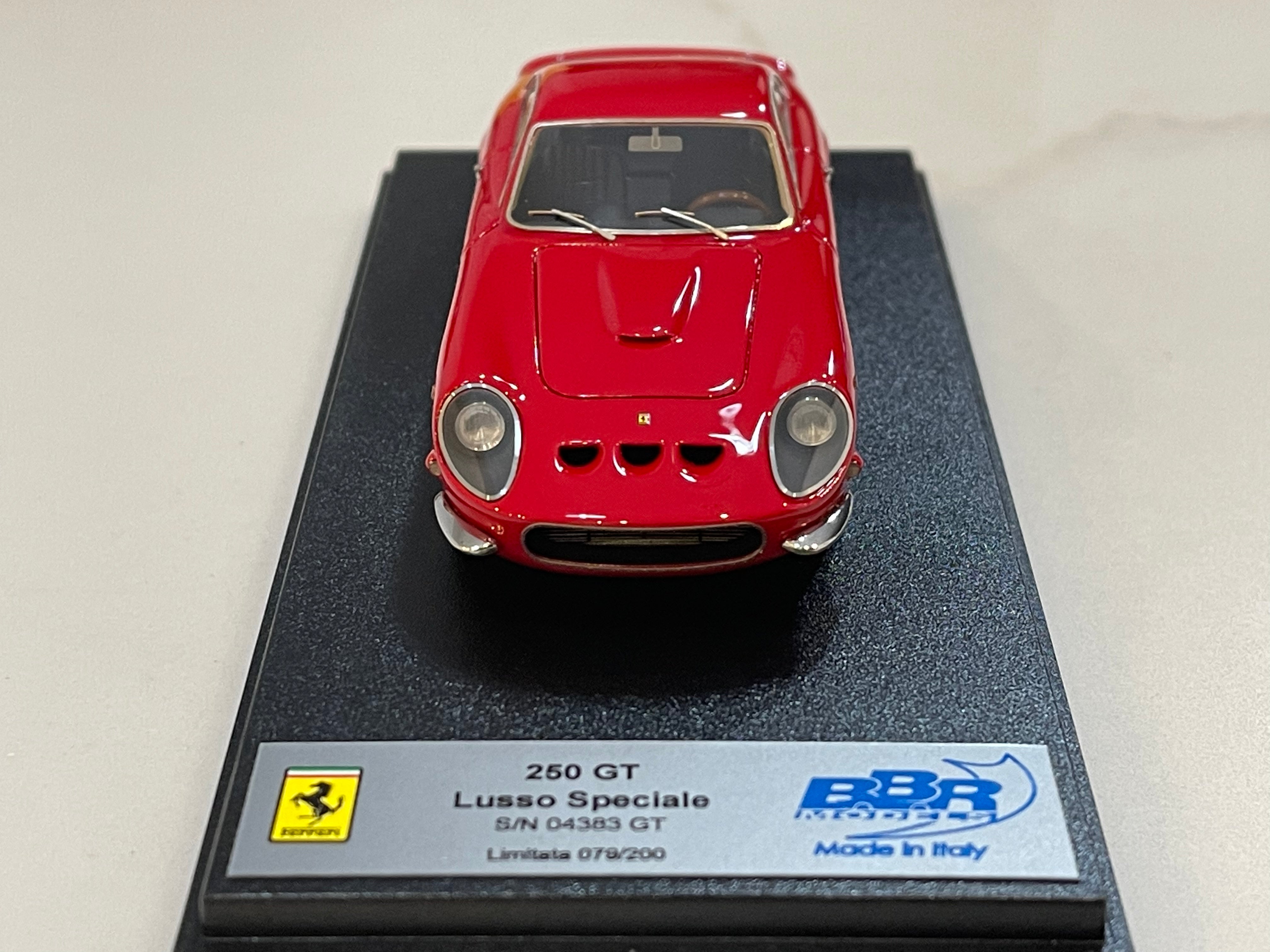 BBR 1/43 Ferrari 250 GT Lusso Speciale Fantuzzi 04383GT 1963 Red 