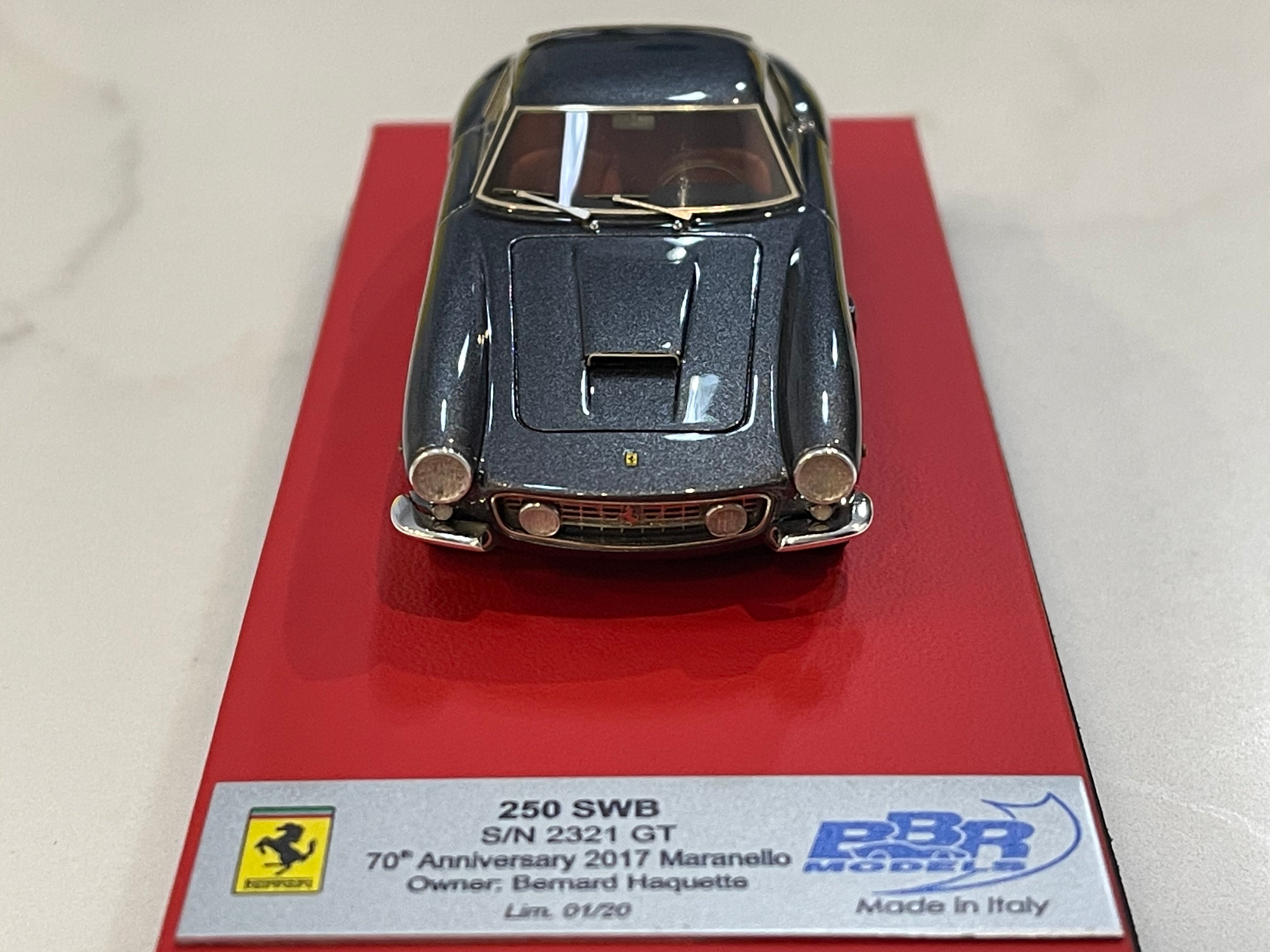 BBR 1/43 Ferrari 250 GT SWB 2321GT 1961 Met. Dark Grey CAR15E1LB