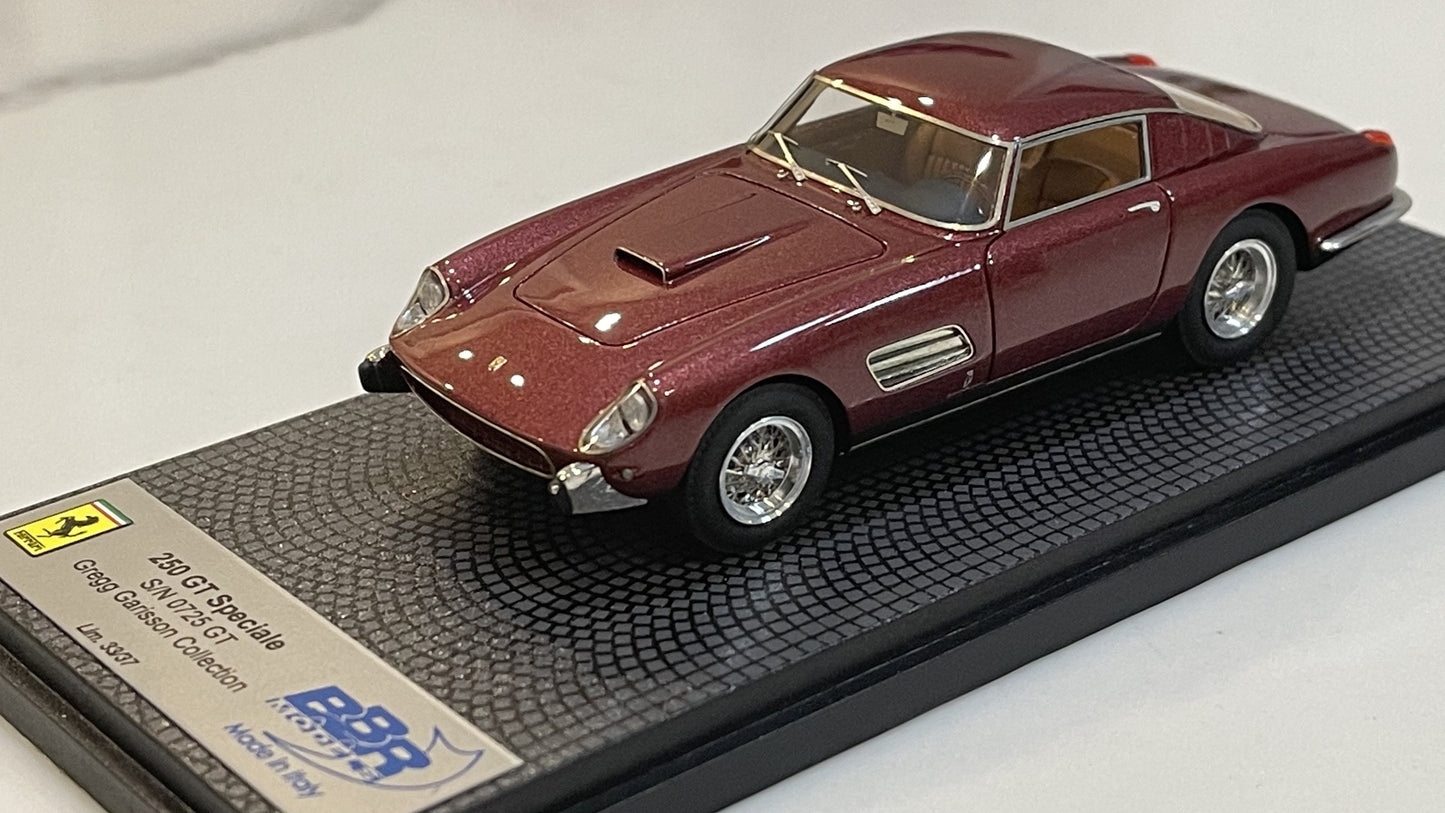 BBR 1/43 Ferrari 250 GT Speciale 0725GT Gregg Garisson Met. Dark Red CAR24B