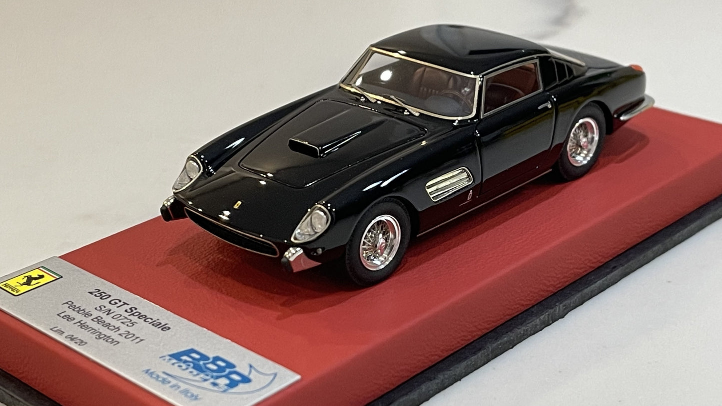 BBR 1/43 Ferrari 250 GT Speciale 0725GT Pebble Beach 2011 Black CAR24DLB