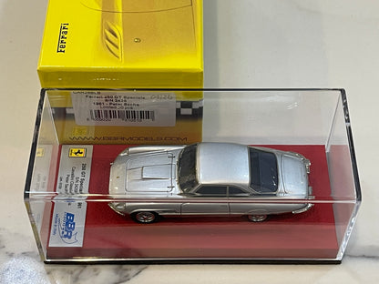 BBR 1/43 Ferrari 250 GT Speciale 2429GT Peter Sachs 1961 Silver CAR28BLB