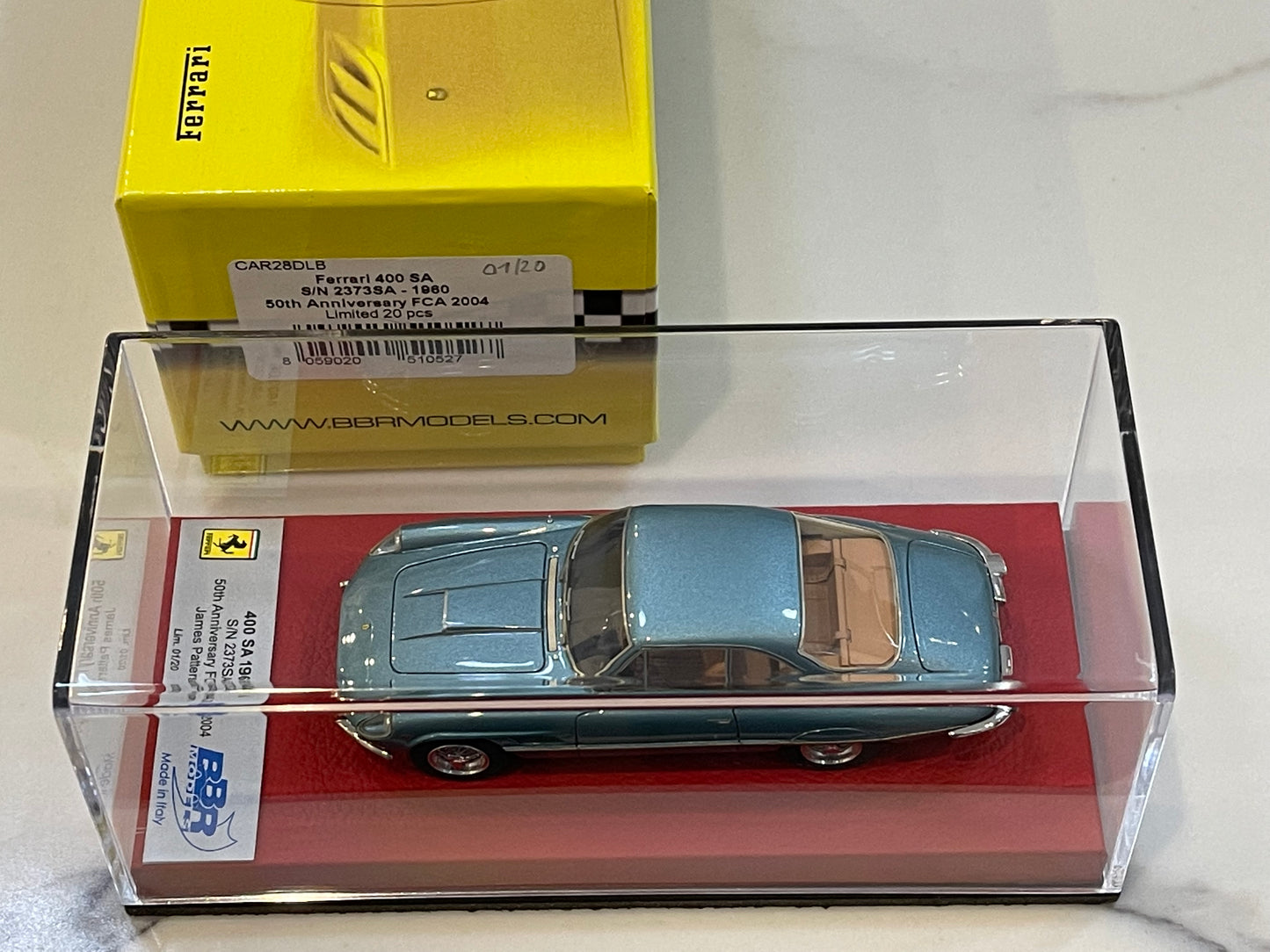 BBR 1/43 Ferrari 400 Superamerica 2373SA 1960 Met. Green CAR28DLB