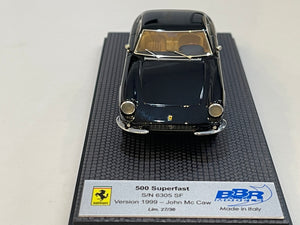 BBR 1/43 Ferrari 500 Superfast 6305SF John McCaw 1965 Black CAR31B