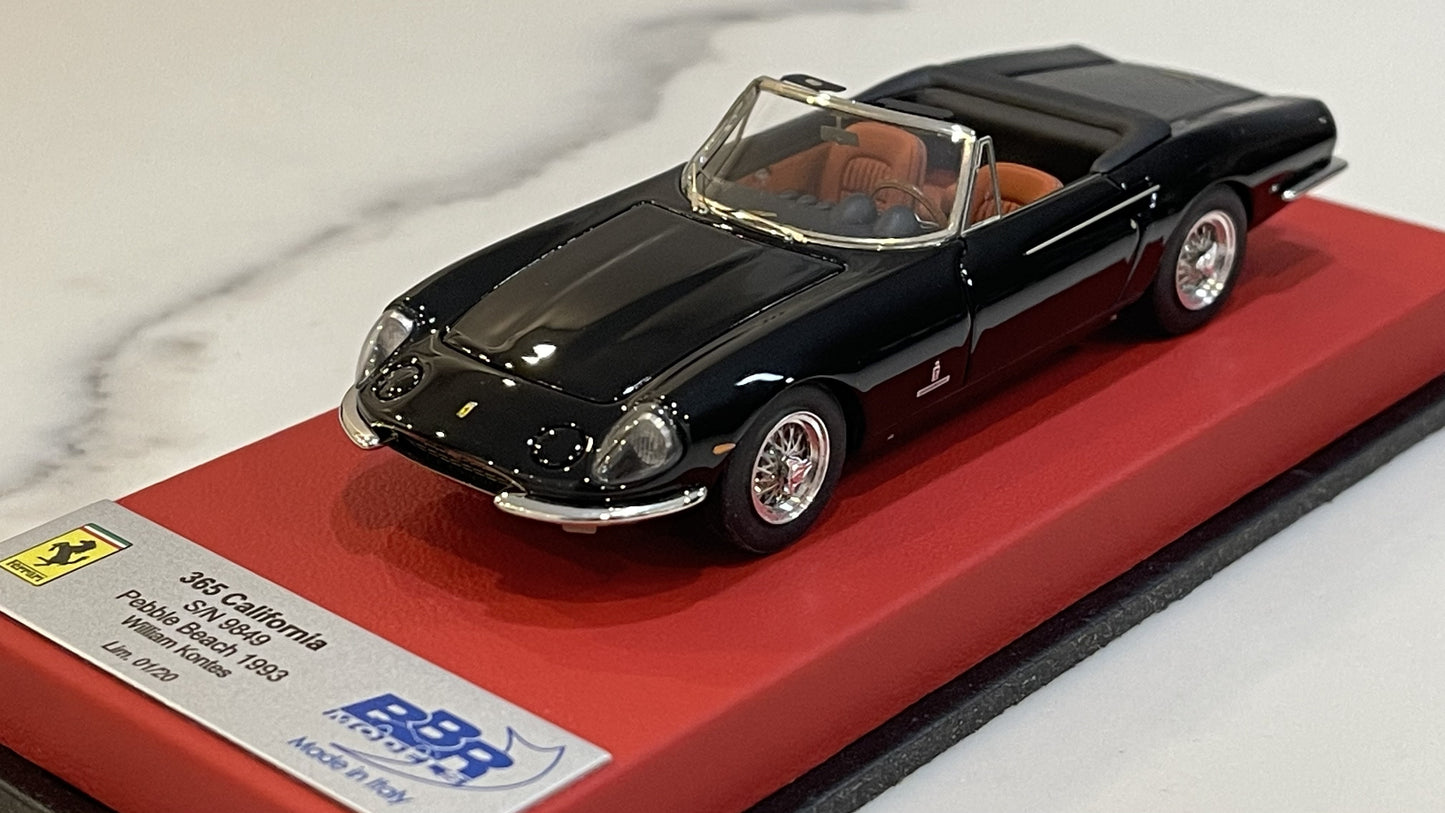 BBR 1/43 Ferrari 365 California 1967 Black CAR32LB