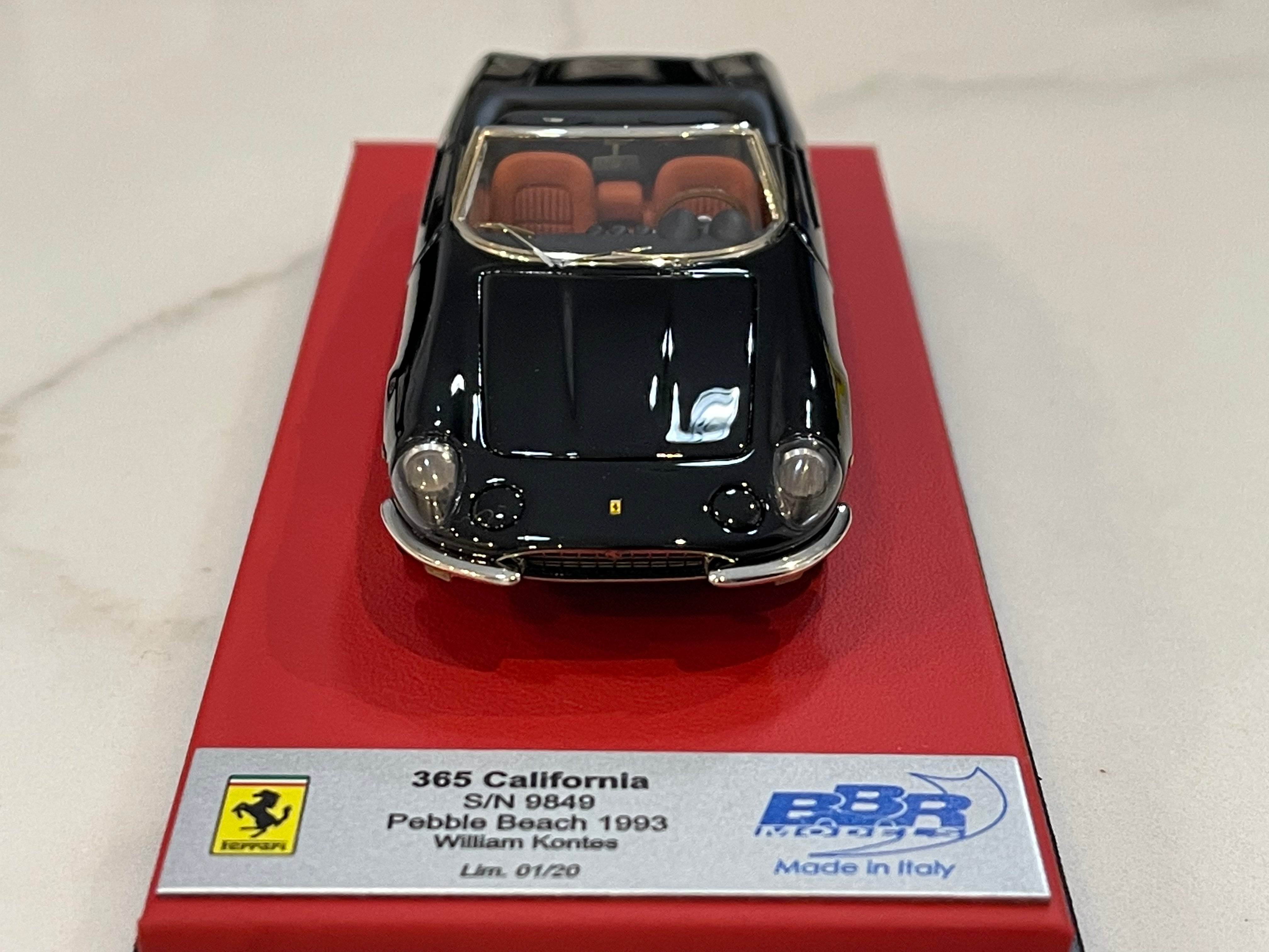 BBR 1/43 Ferrari 365 California 1967 Black CAR32LB
