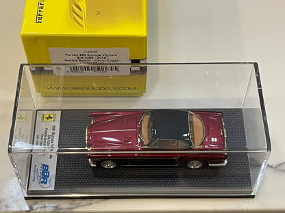 BBR 1/43 Ferrari 250 Europa Vignale 0295EU Kevin Cogan Dark Red/Black CAR35