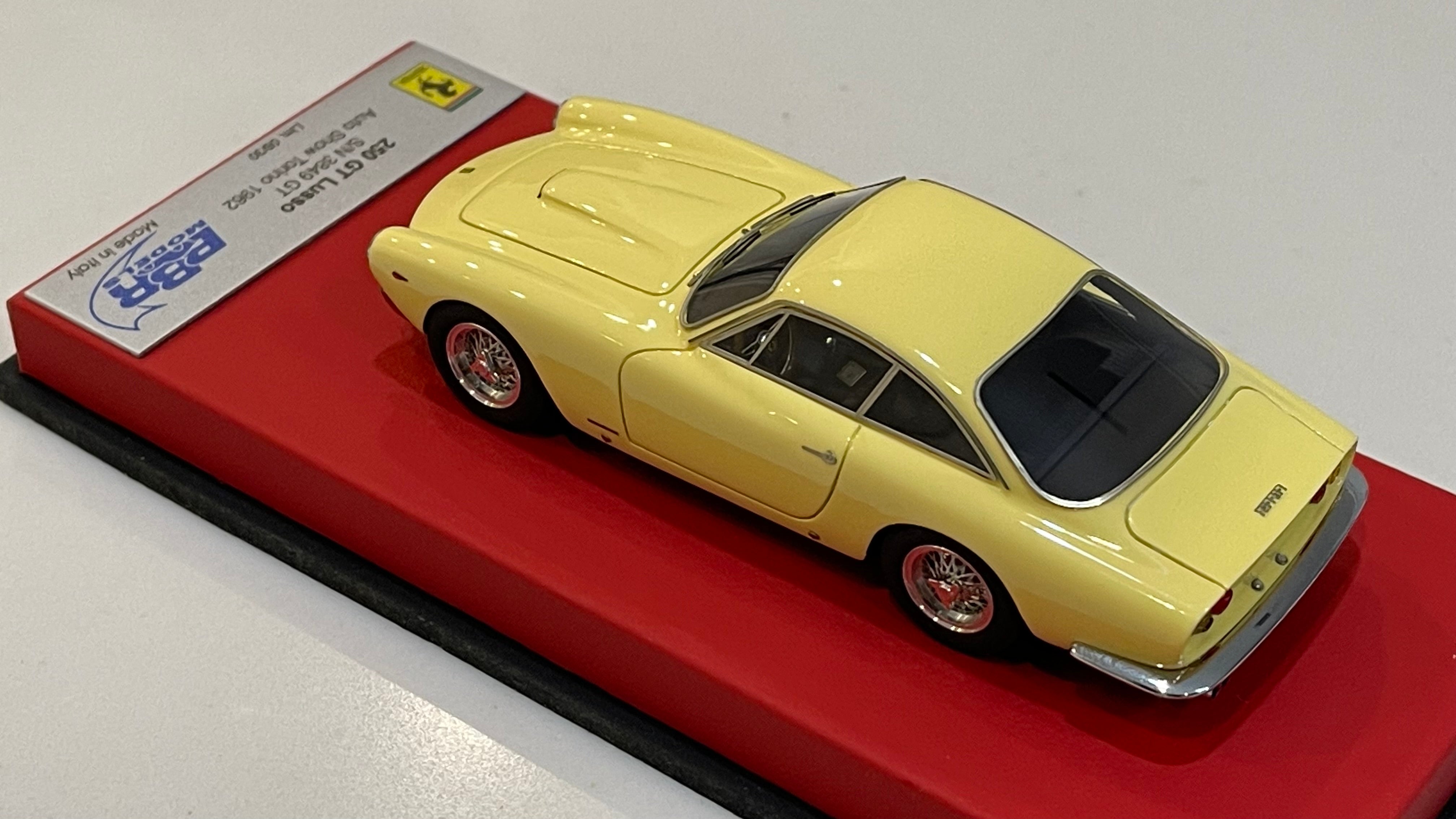 BBR 1/43 Ferrari 250 GT Lusso 3849GT 1962 Light Yellow CAR39ALB