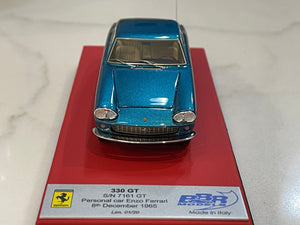 BBR 1/43 Ferrari 330 GT 2+2 7161GT Enzo Ferrari 1965 Met. Blue CAR40LB1