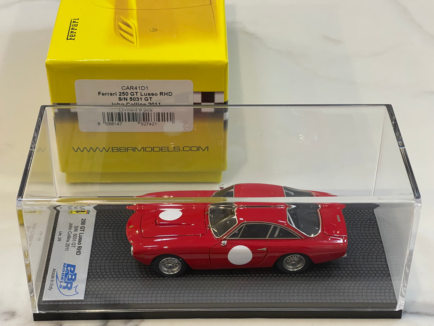 BBR 1/43 Ferrari 250 GT Lusso RHD 5031GT 1963 Red CAR41D1