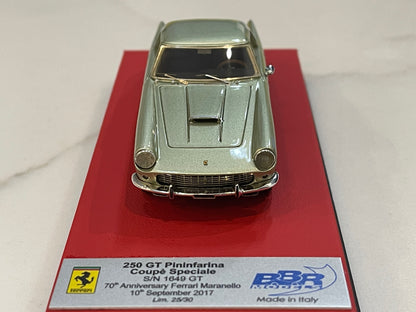 BBR 1/43 Ferrari 250 GT Pininfarina Coupe 1649GT 1960 Met. Light Green CAR44ALB