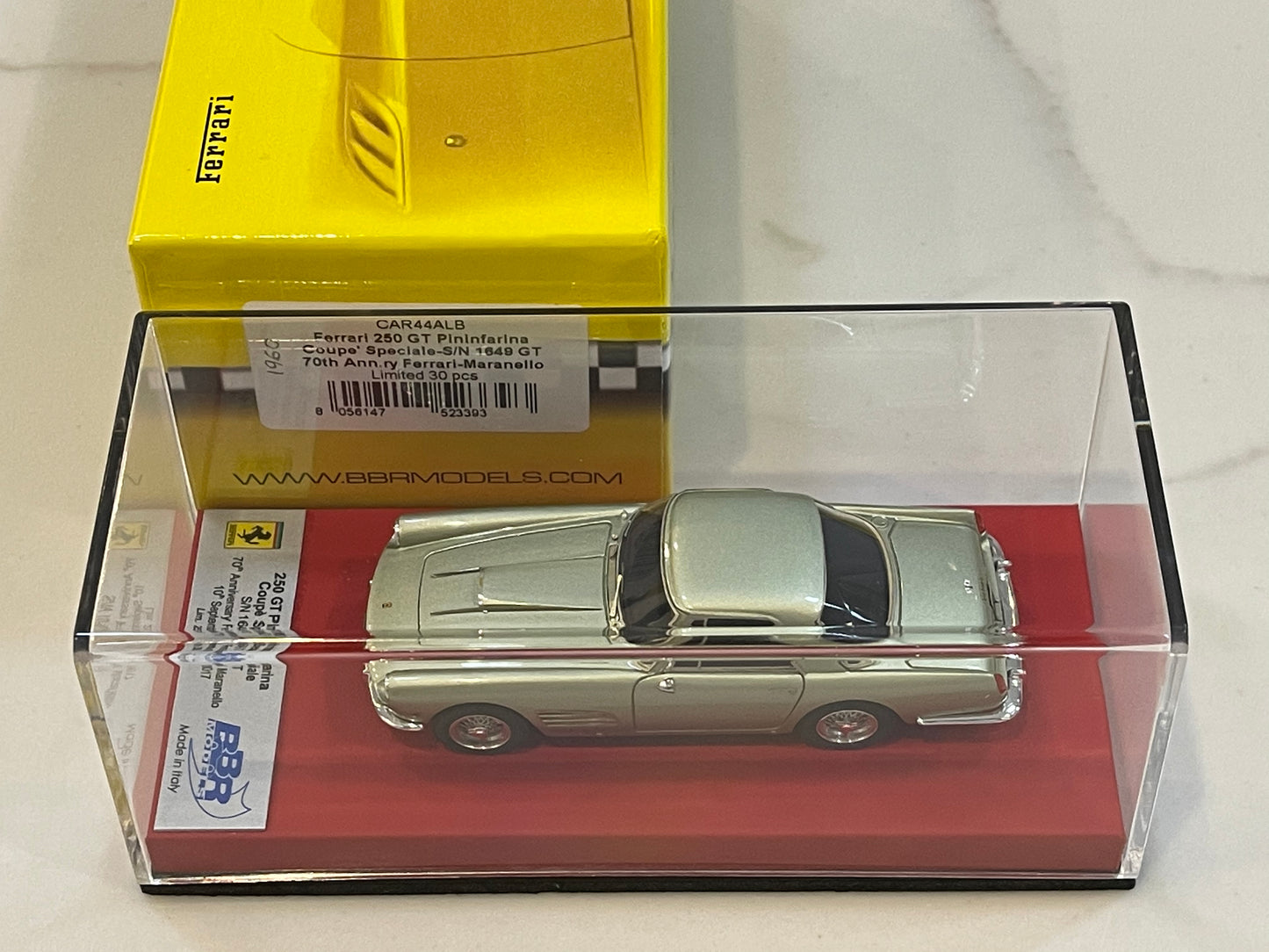 BBR 1/43 Ferrari 250 GT Pininfarina Coupe 1649GT 1960 Met. Light Green CAR44ALB