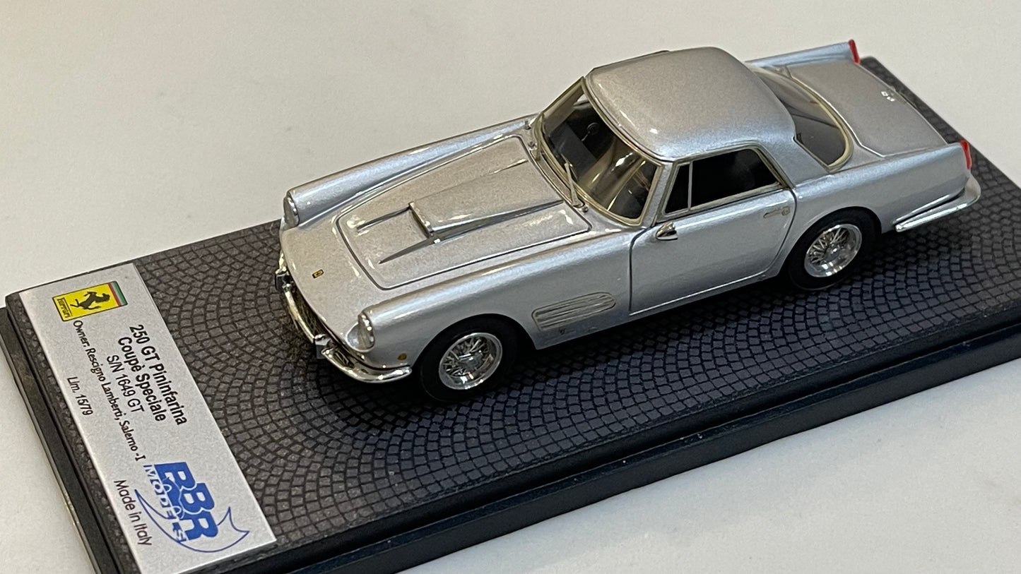 BBR 1/43 Ferrari 250 GT Pininfarina Coupe 1649GT 1960 Silver CAR44B