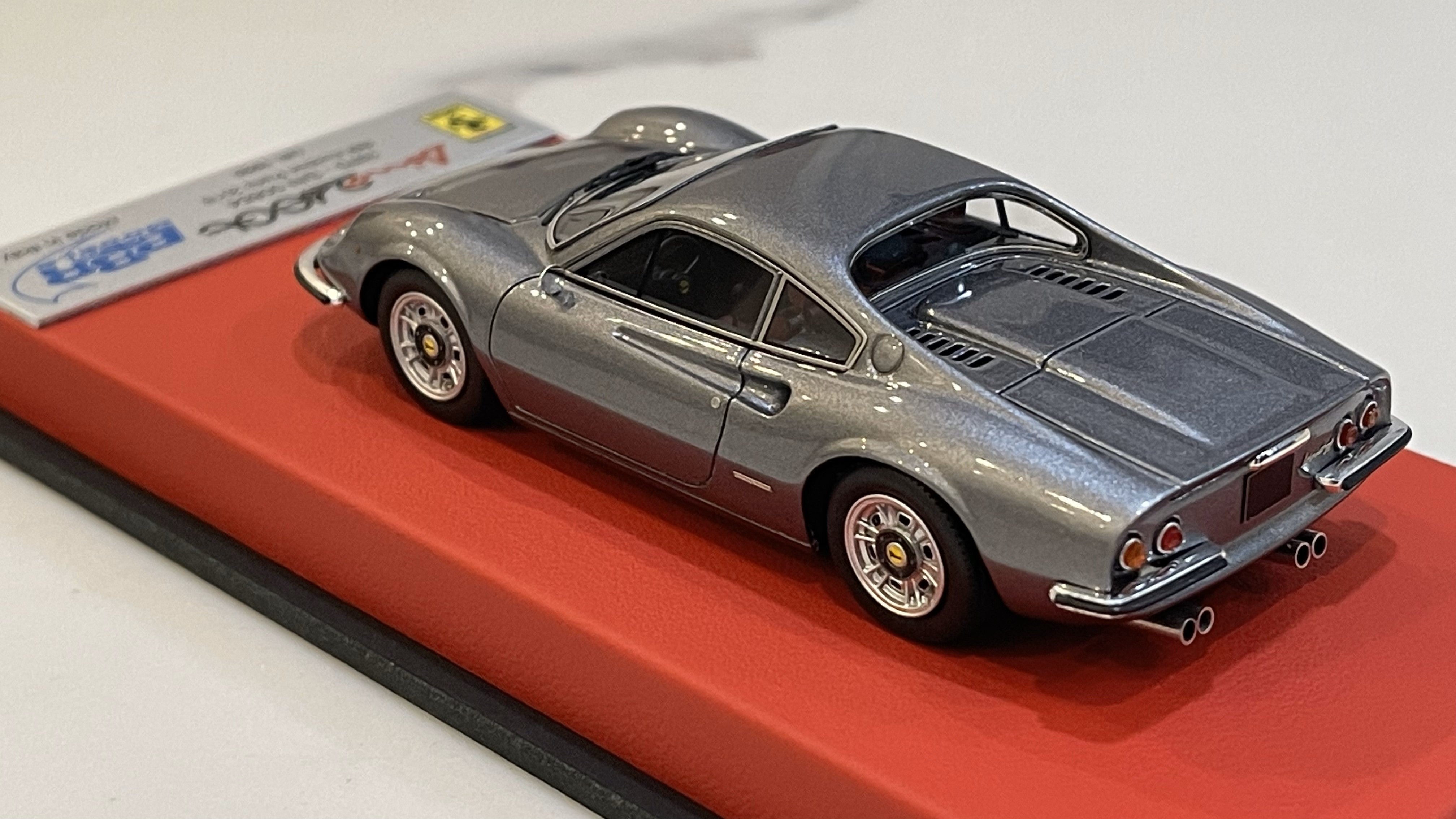 BBR 1/43 Ferrari Dino 246 GT 00954GT 1970 Met. Dark Grey CAR47BLB 