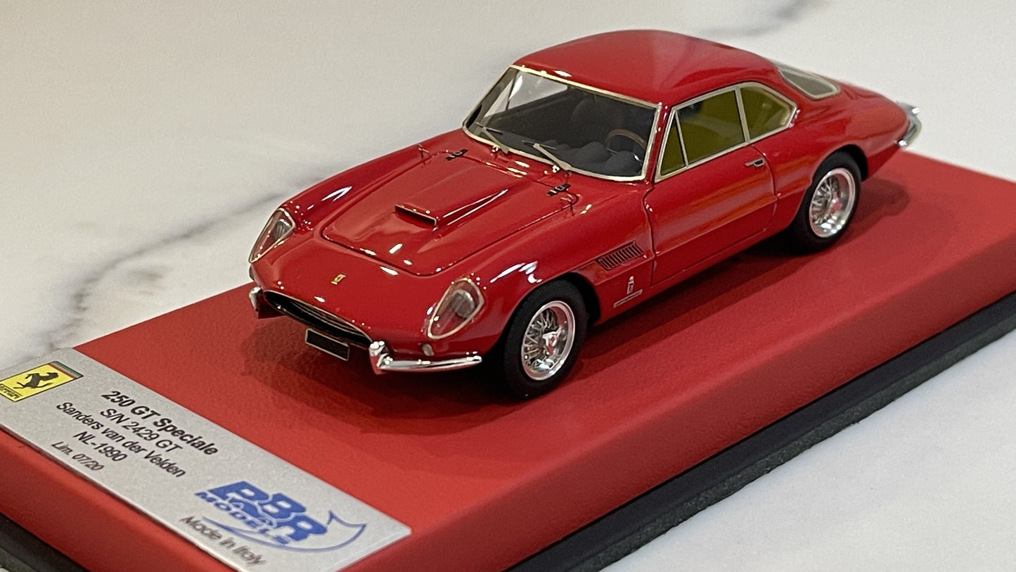 BBR 1/43 Ferrari 250 GT Speciale Coupe 2429GT S. Van Der Velden Red CAR49CLB