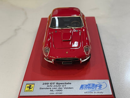 BBR 1/43 Ferrari 250 GT Speciale Coupe 2429GT S. Van Der Velden Red CAR49CLB
