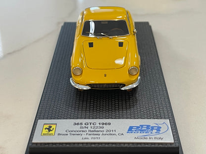 BBR 1/43 Ferrari 365 GTC 12239GT 1969 Yellow CAR54E