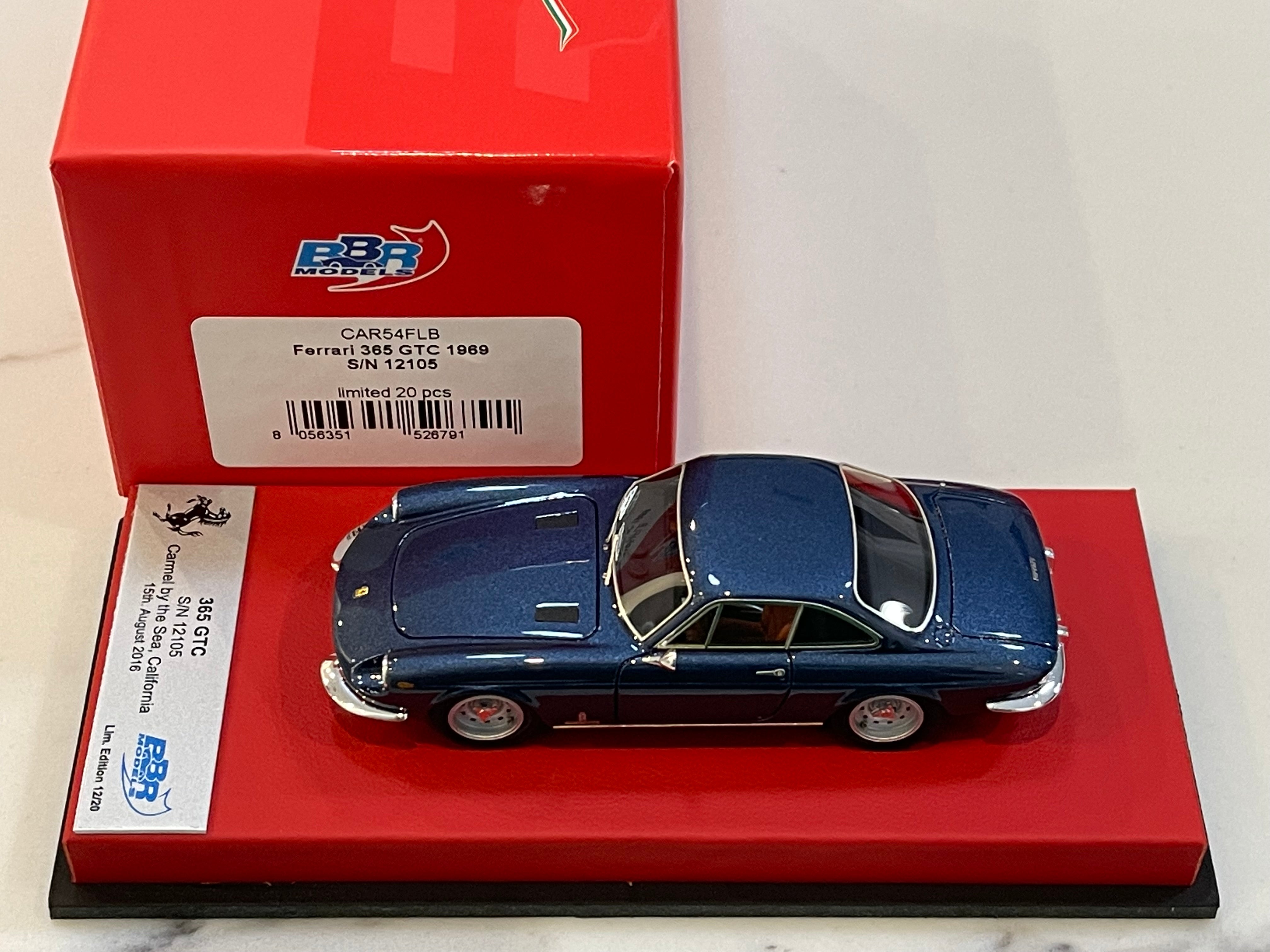 BBR 1/43 Ferrari 365 GTC 12105GT 1969 Met. Dark Blue CAR54FLB