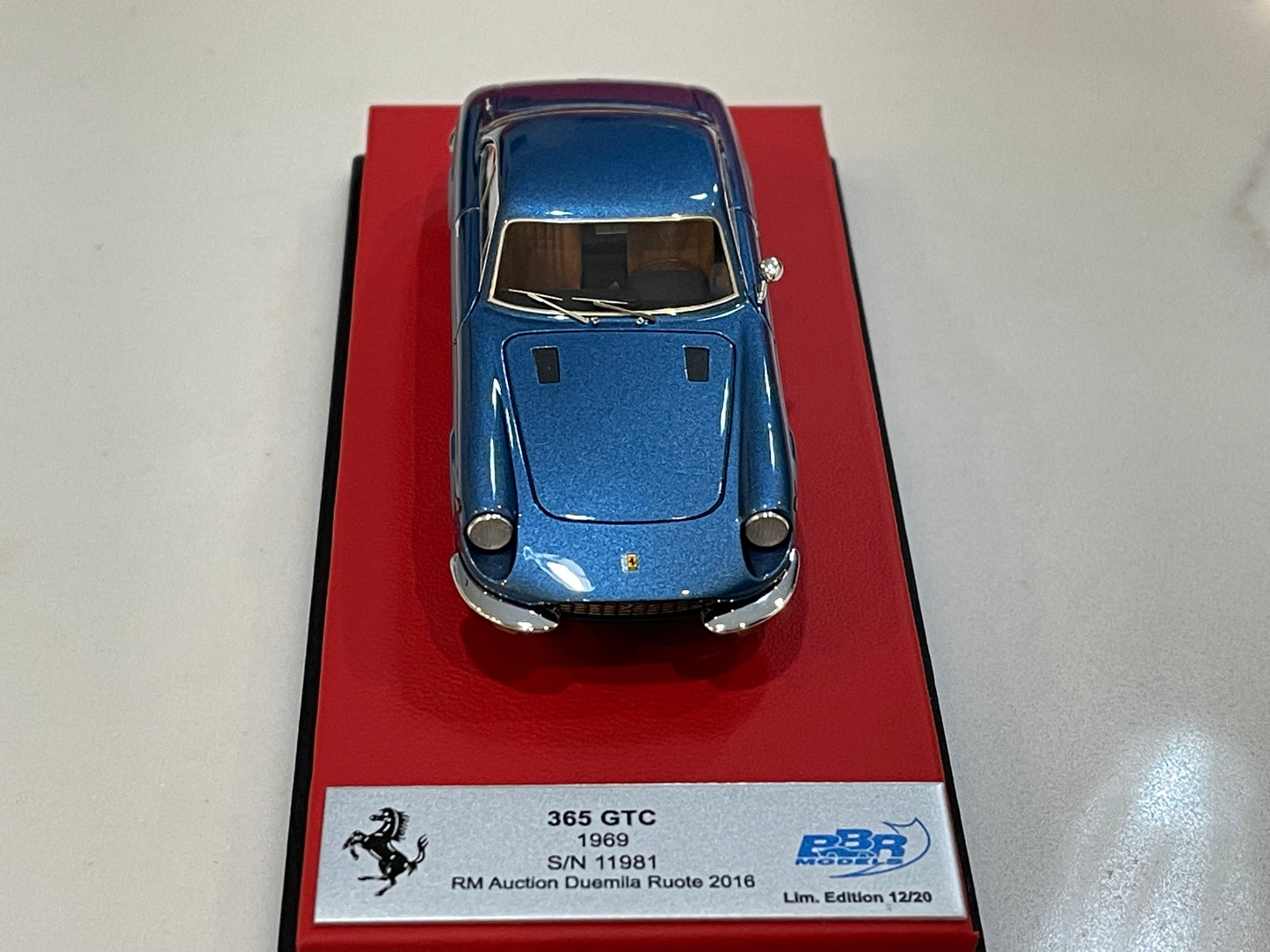 BBR 1/43 Ferrari 365 GTC 11981GT 1969 Met. Blue CAR54GLB