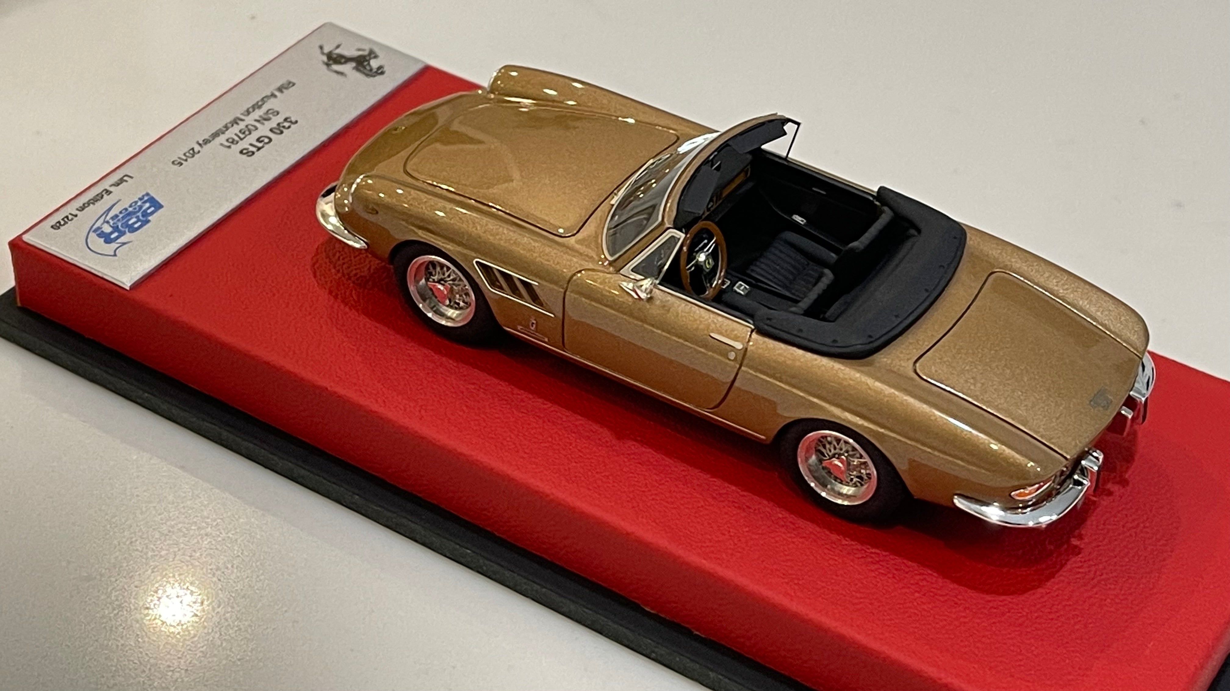BBR 1/43 Ferrari 330 GTS 09781GT 1967 Met. Gold CAR55CLB – Paddock 