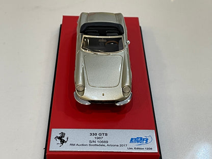 BBR 1/43 Ferrari 330 GTS 10689GT 1967 Met. Light Green CAR55FLB