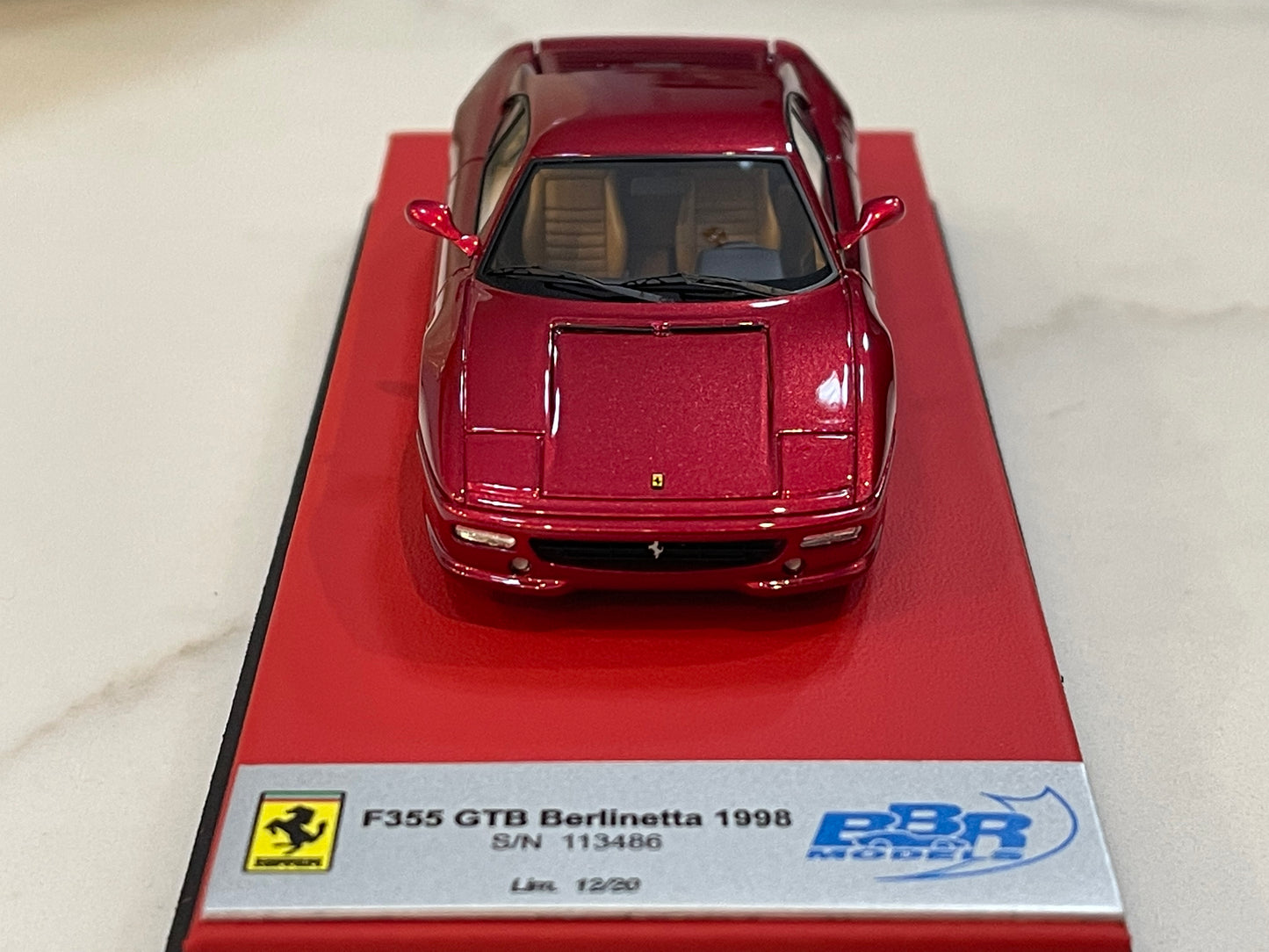 BBR 1/43 Ferrari 355 GTB 1994 Rosso Fiorano CAR62BLB