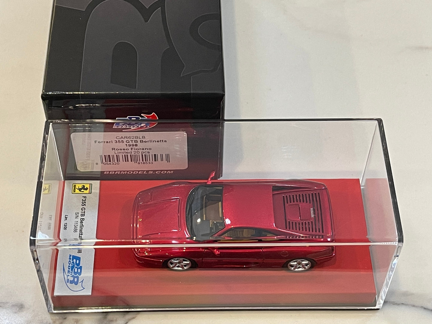 BBR 1/43 Ferrari 355 GTB 1994 Rosso Fiorano CAR62BLB