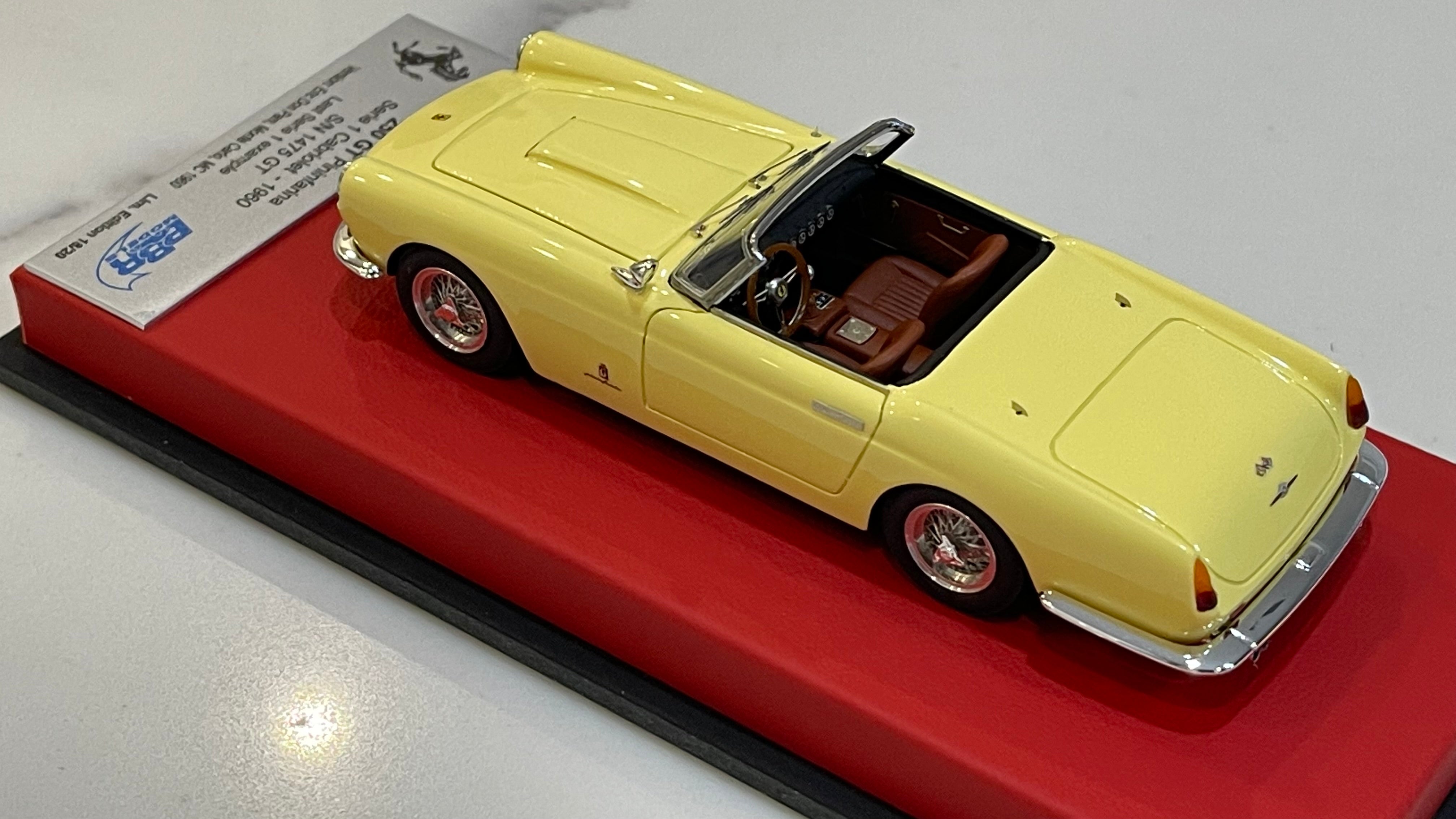 BBR 1/43 Ferrari 250 GT Cabriolet Series I 1475GT 1960 Light Yellow CAR64ALB