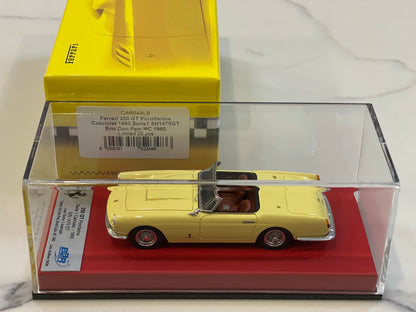BBR 1/43 Ferrari 250 GT Cabriolet Series I 1475GT 1960 Light Yellow CAR64ALB